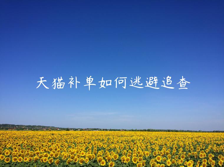 天貓補(bǔ)單如何逃避追查